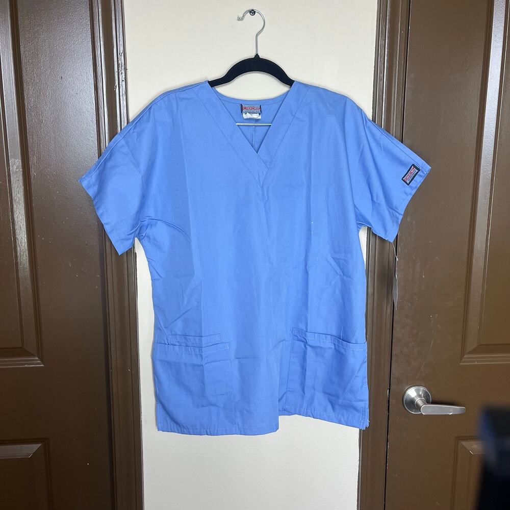 NWT Cherokee Scrub Top Medical Uniform Women’s Small V-Neck Ciew Workwear